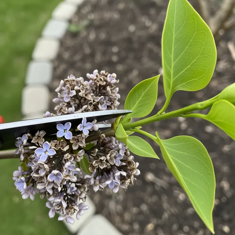 Coupe sous l’inflorescence au-dessus d’un bourgeon externe