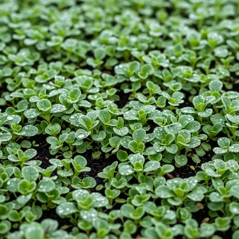Rosettes de mâche serrées dans une planche paillée