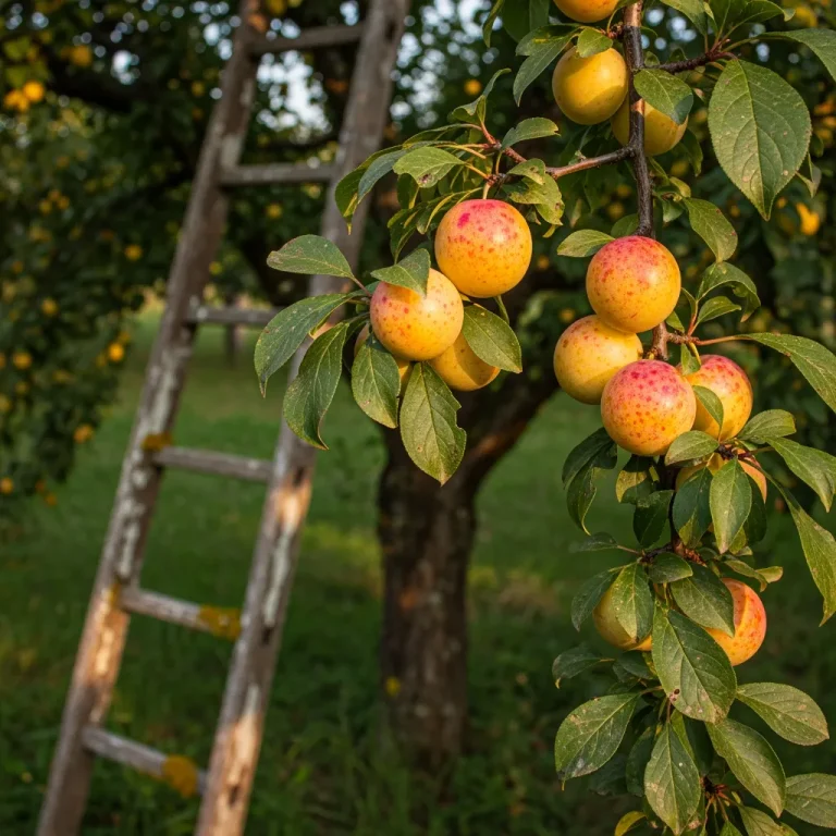 Mirabelles de Nancy dorées avec petites taches rouges