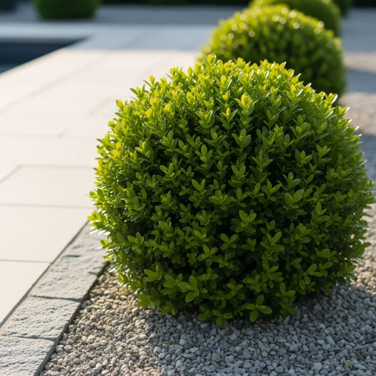 Pittosporum nain en forme de boule au feuillage vert brillant