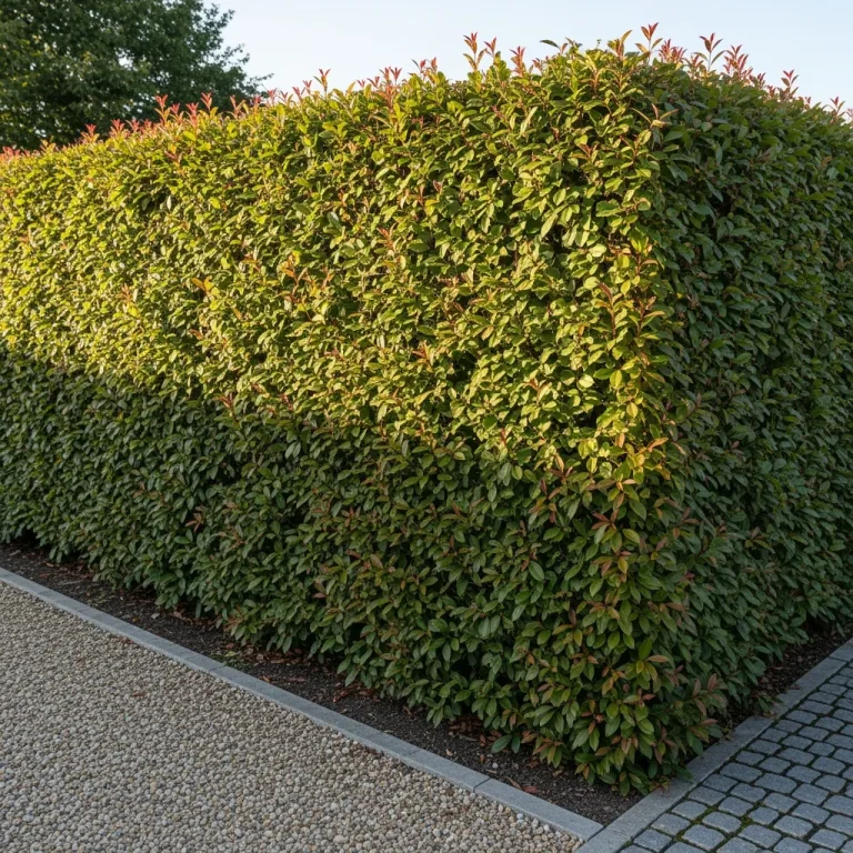 Laurier du Portugal aux feuilles fines taillé net