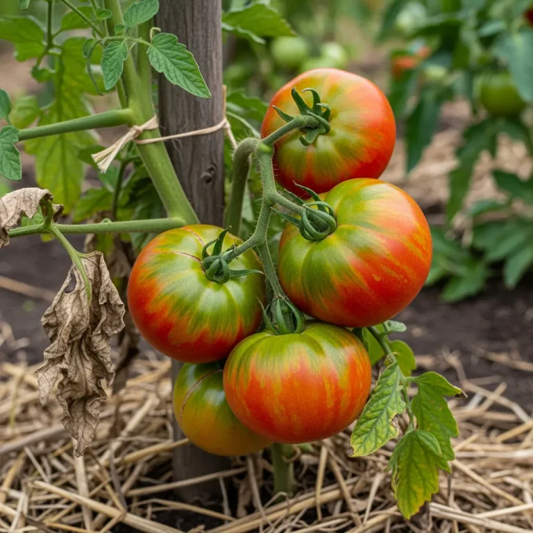 Tomates Tigrella rouges zébrées de vert