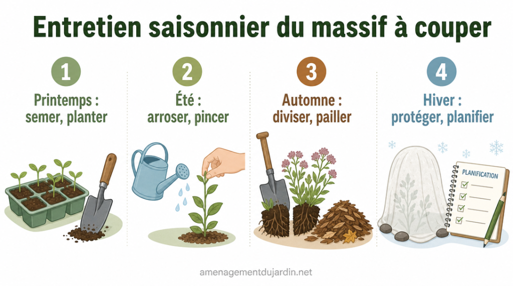 Quatre étapes d’entretien du jardin selon les saisons