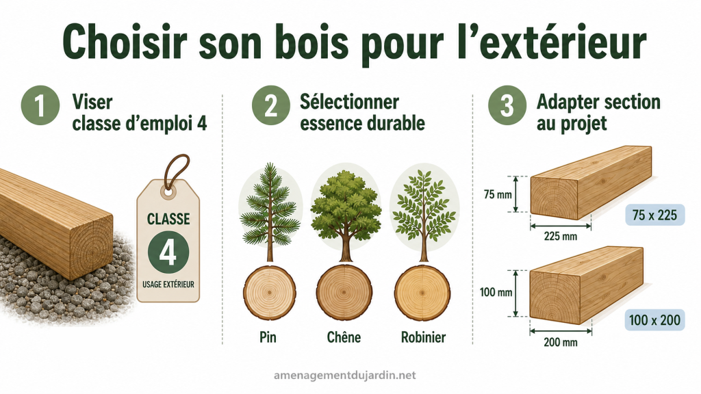 Étapes clés pour choisir un bois extérieur durable