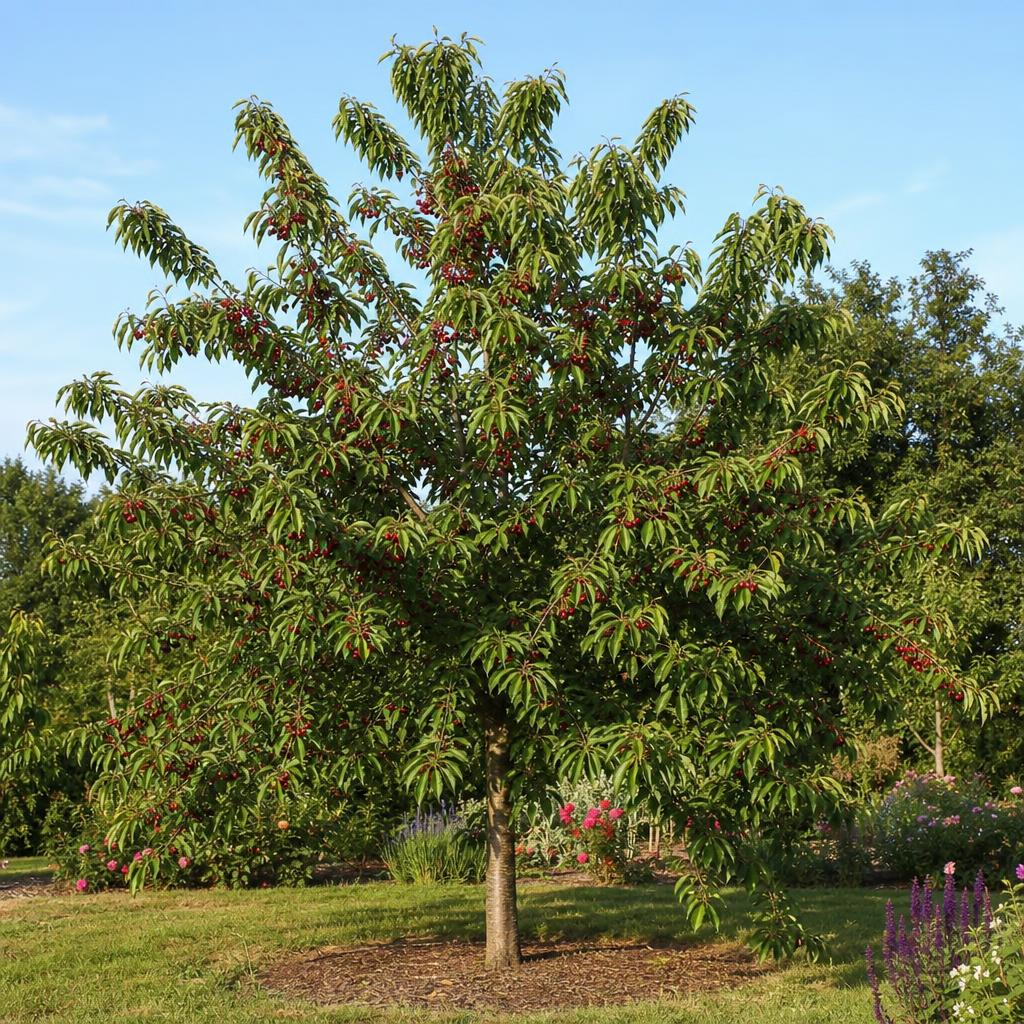 Cerisier Burlat aux cerises rouges précoces