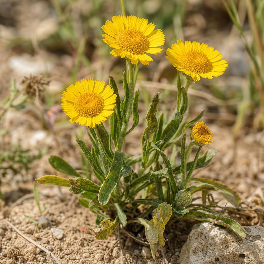 Hédypnoïs polymorphe aux capitules jaunes dans l'herbe