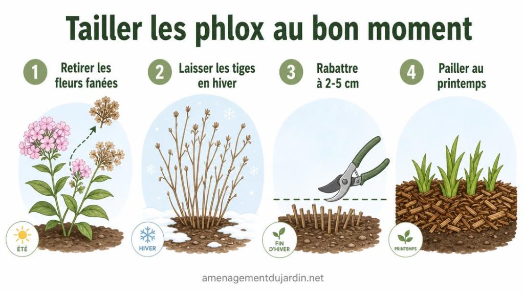 Calendrier illustré de taille des phlox