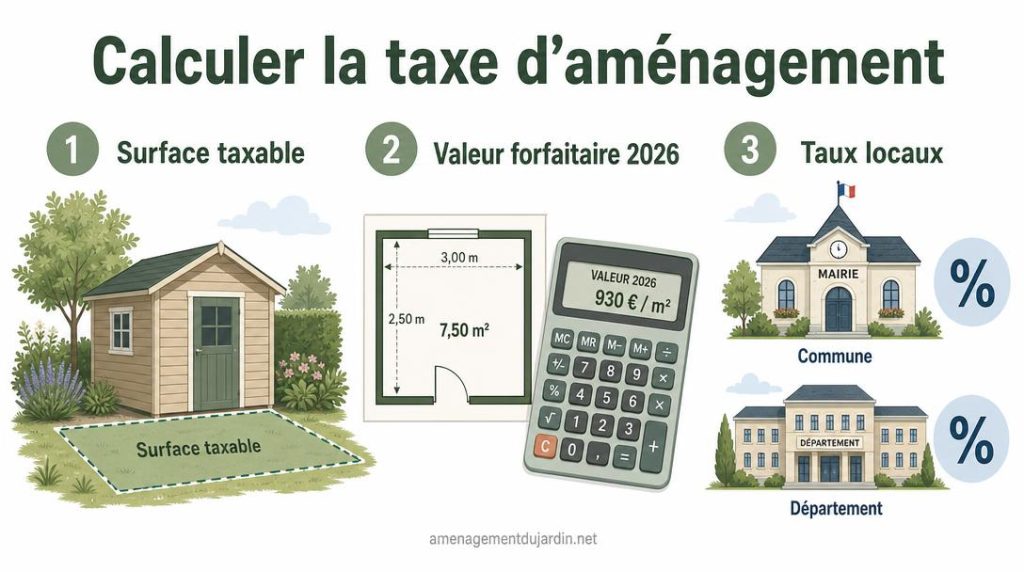 Trois étapes pour calculer la taxe d’aménagement