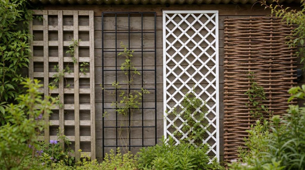 Comparaison de panneaux en bois métal PVC et saule